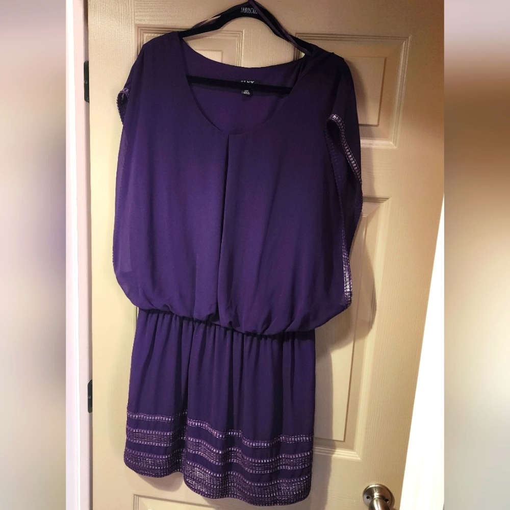 plum purple cocktail dress embellished Party Valentines Wedding Guest